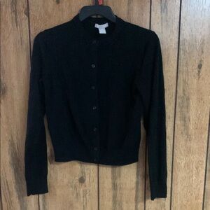 H&M Black Button-down Cardigan Sz Small